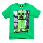T-shirt chłopięcy, zielony, Minecraft