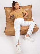 T-shirt damski, beżowy, Mayflies