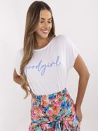 T-shirt damski, biały, Sublevel