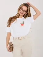 T-shirt damski, biały, Sublevel