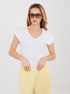 T-shirt damski, biały, Sublevel