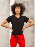 T-shirt damski, czarny, For Fitness