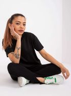 T-shirt damski, czarny, Mayflies