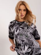 T-shirt damski, czarny, Mint