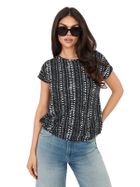 T-shirt damski, czarny, Sublevel