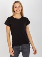 T-shirt damski, czarny, Vikki
