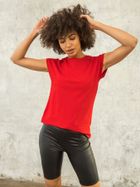 T-shirt damski, czerwony, For Fitness