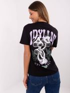 T-shirt damski, grafitowy, Sublevel