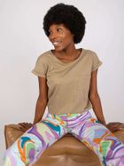 T-shirt damski, khaki, Mayflies