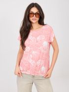 T-shirt damski, koralowy, Sublevel