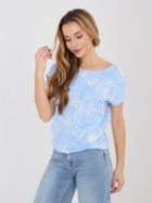 T-shirt damski, niebieski, Sublevel