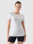 T-shirt damski, szary, 4F