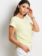 T-shirt damski, żółty, Factory Price