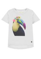 T-shirt dziewczęcy, biały, Tom Tailor