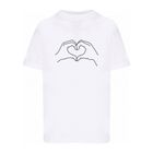 T-shirt dziewczęcy, biały, Tup Tup