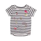 T-shirt dziewczęcy, czarno-biały, Tom Tailor