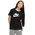 T-shirt dziewczęcy, czarny, Nike G NSW Tee DPTL Basic Futura