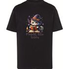 T-shirt dziewczęcy, czarny, Tup Tup
