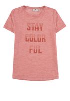 T-shirt dziewczęcy, czerwony, Tom Tailor