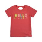 T-shirt dziewczęcy, czerwony, Tom Tailor