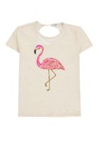 T-shirt dziewczęcy, ecru, Tom Tailor