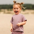 T-shirt dziewczęcy, fioletowy, Eevi