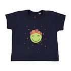 T-shirt dziewczęcy, granatowy, Tom Tailor