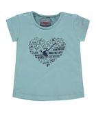 T-shirt dziewczęcy, miętowy, Kanz