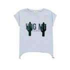 T-shirt dziewczęcy, niebieski, Tom Tailor