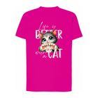 T-shirt dziewczęcy, różowy, Tup Tup