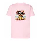 T-shirt dziewczęcy, różowy, Tup Tup