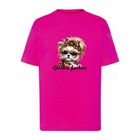 T-shirt dziewczęcy, różowy, Tup Tup