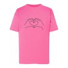 T-shirt dziewczęcy, różowy, Tup Tup