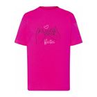 T-shirt dziewczęcy, różowy, Tup Tup