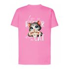 T-shirt dziewczęcy, różowy, Tup Tup