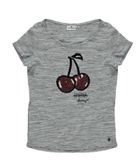 T-shirt dziewczęcy, szary, Tom Tailor