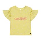 T-shirt dziewczęcy, żółty, Tom Tailor