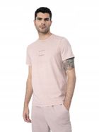 T-shirt męski, beżowy, 4F