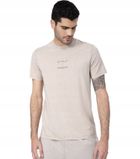 T-shirt męski, beżowy, 4F