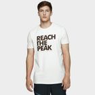 T-shirt męski, biały, Reach the peak, 4F