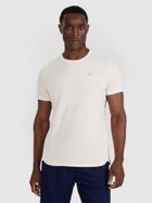 T-shirt męski, ecru, 4F