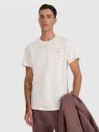 T-shirt męski, ecru, 4F