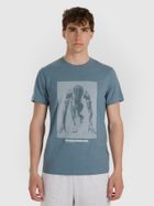 T-shirt męski, niebieski, 4F