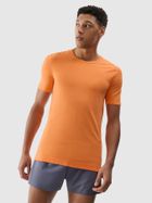 T-shirt męski, pomarańczowy, 4F