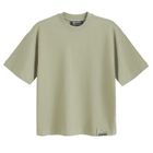 T-shirt unisex khaki oversize z bawełny czesanej NOWEAR