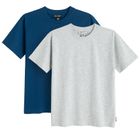 T-shirt z bawełny czesanej 2-pack NOWEAR