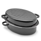 Tadar, brytfanna emaliowana, pokrywą grillową, 32 cm