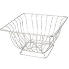 Tadar, chromowany kosz na owoce, kwadratowy