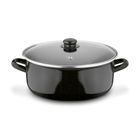 Tadar, garnek emaliowany z pokrywą, niski, 6l