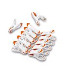 Tadar, klamerki, pomarańczowe, 12 szt.